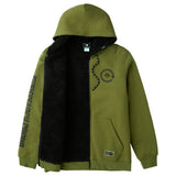 UNFOCUS CYCLE SHERPA ZIP HOODIE - SEA KELP