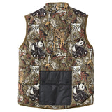 IN THE WOODS REVERSIBLE VEST - BLACK CAMOUFLAGE