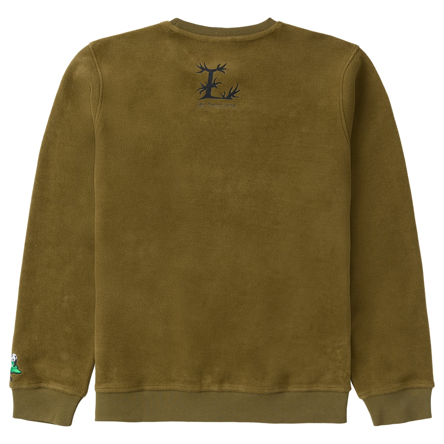 LIFE DESTINATION CREW FLEECE - DARK OLIVE