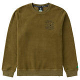 LIFE DESTINATION CREW FLEECE - DARK OLIVE