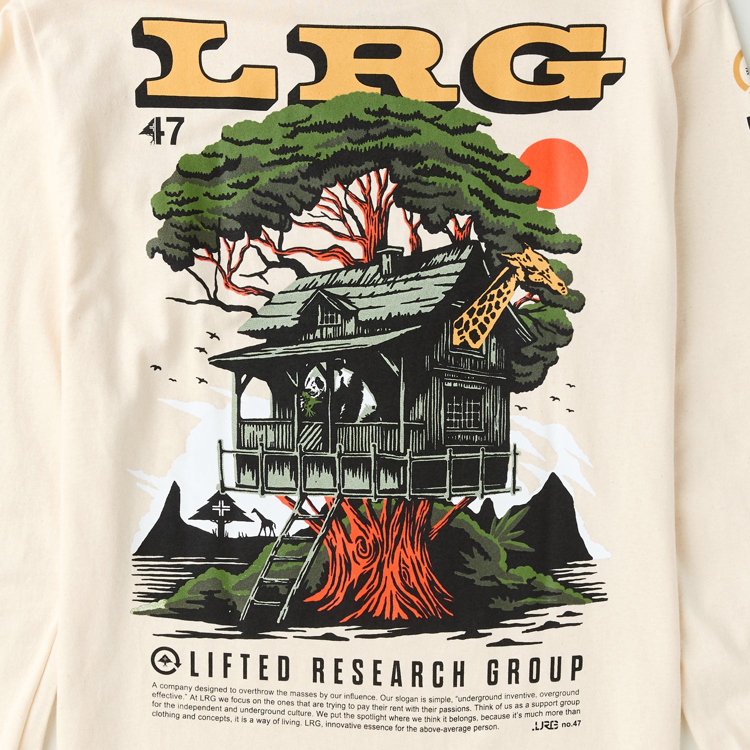 LR TREEHOUSE LONG SLEEVE TEE - NATURAL