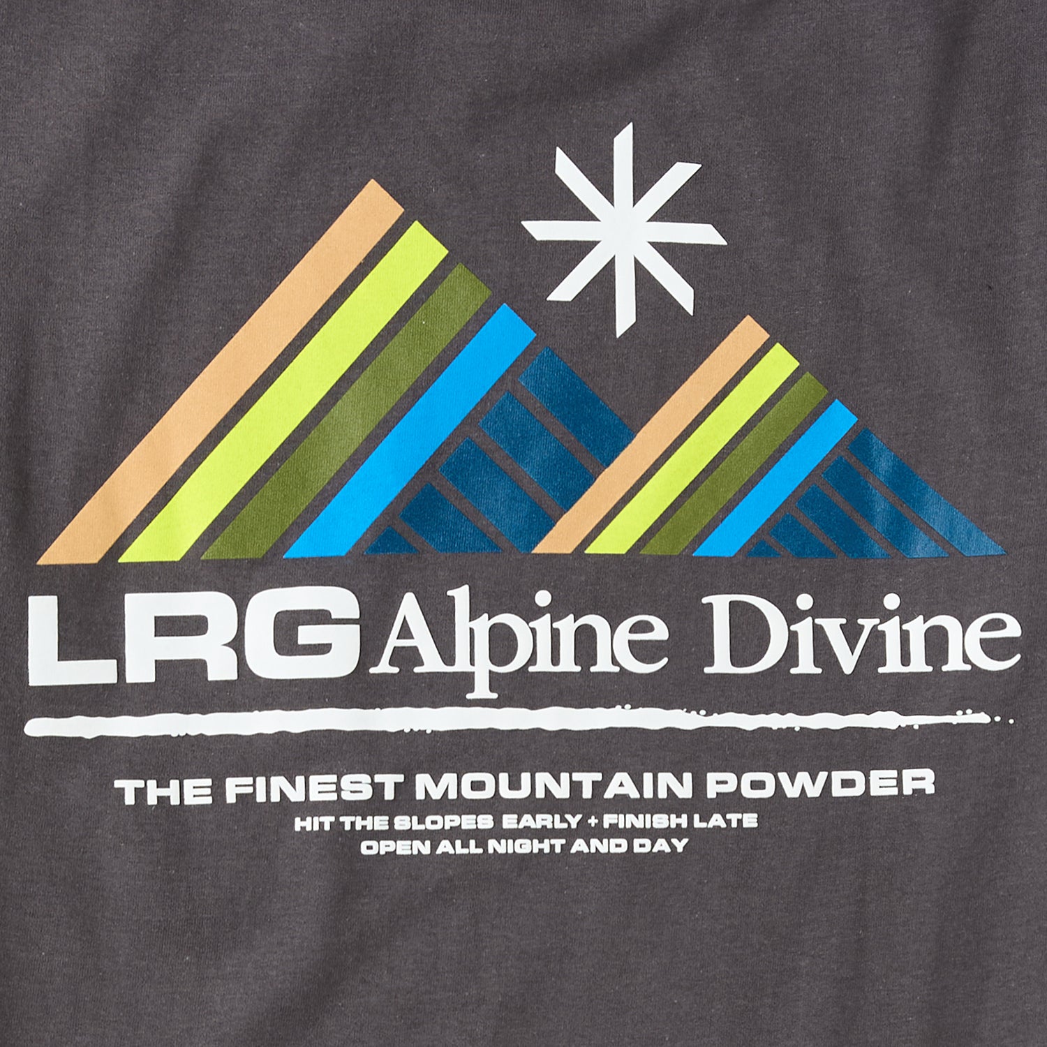 ALPINE DIVINE TEE - CHARCOAL