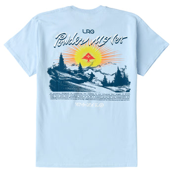 POWDER MOVES TEE - POWDER BLUE