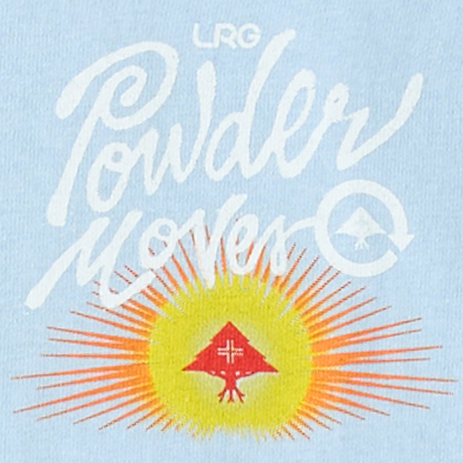 POWDER MOVES TEE - POWDER BLUE