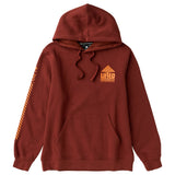 LIFTED MOUNTAIN ERRING PULLOVER HOODIE - BRICK