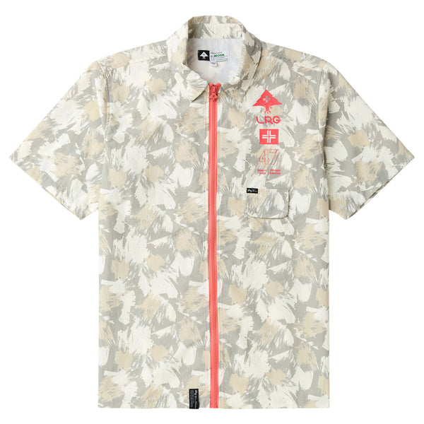 BRUSH UP CAMO ZIP WOVEN - CREAM