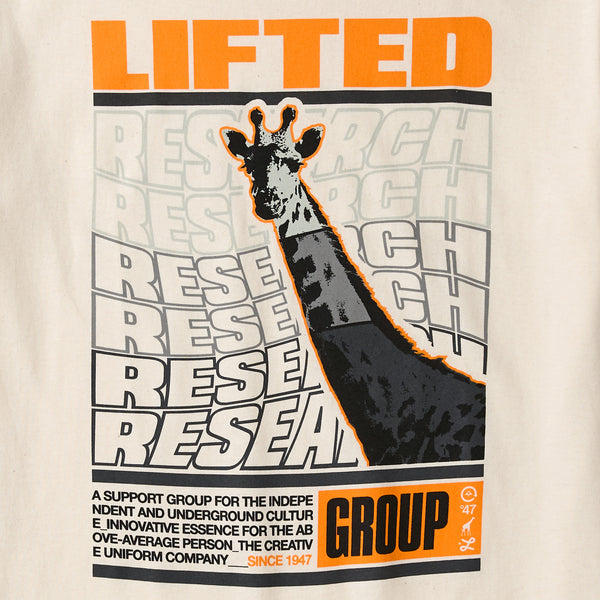 TWISTED RESEARCH TEE - CREAM