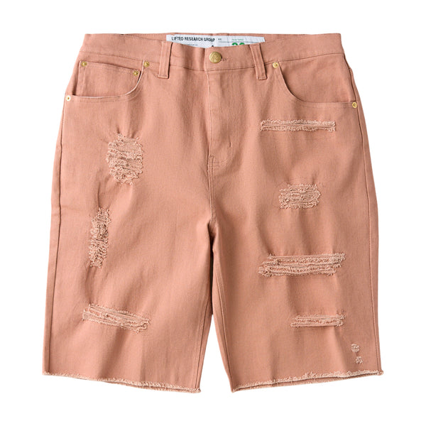 RIPPER BRUSH DENIM SHORT - CORK