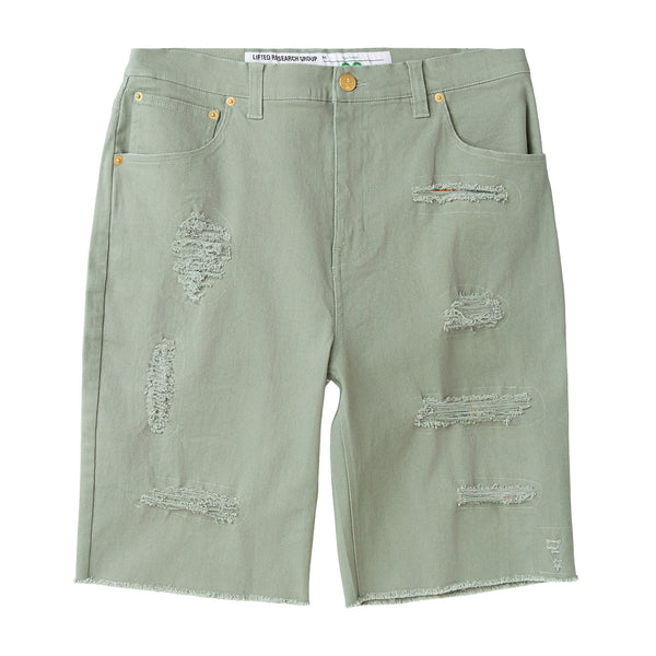 TRIPICAL RIPPER DENIM SHORT - SAGE