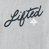 4700 ANGLED SCRIPT TEE - ATHLETIC HEATHER