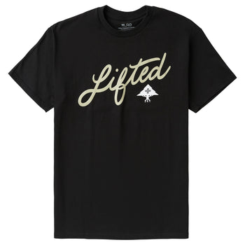 4700 ANGLED SCRIPT TEE - BLACK