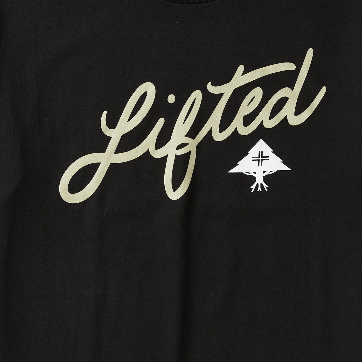 4700 ANGLED SCRIPT TEE - BLACK