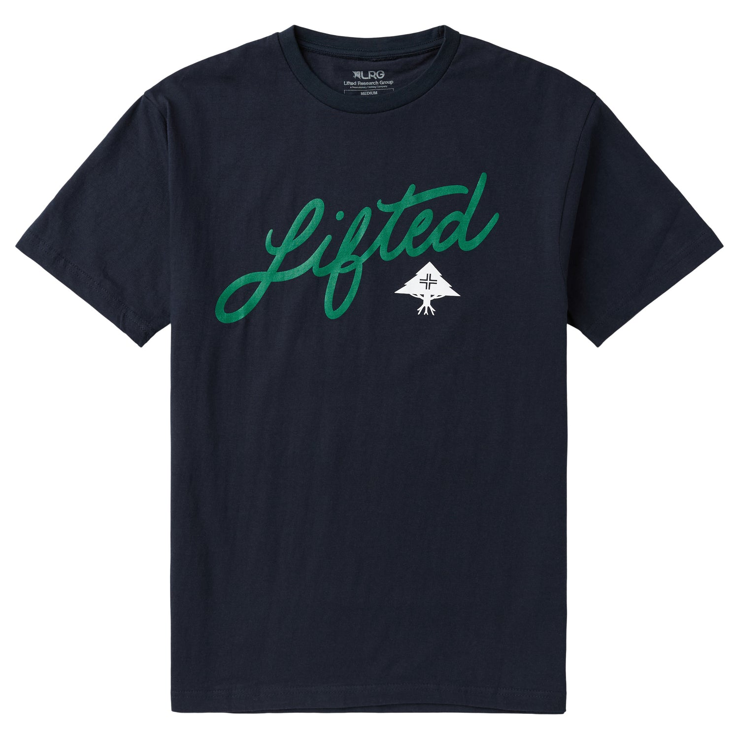 4700 ANGLED SCRIPT TEE - NAVY