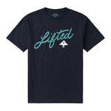 4700 ANGLED SCRIPT TEE - NAVY