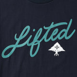 4700 ANGLED SCRIPT TEE - NAVY