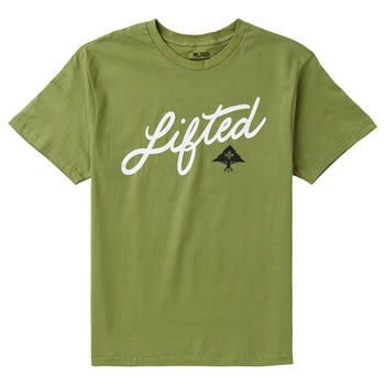 4700 ANGLED SCRIPT TEE - OLIVE