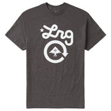 4700 SCRIPT CIRCLE TEE - CHARCOAL HEATHER