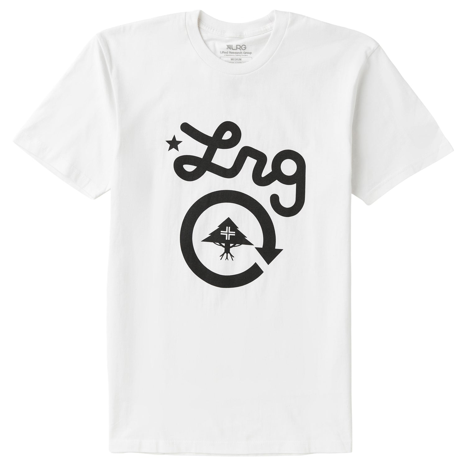 4700 SCRIPT CIRCLE TEE - WHITE