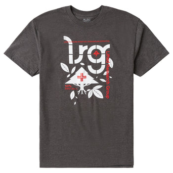 4700 CYCLE LEAVES TEE - CHARCOAL HEATHER