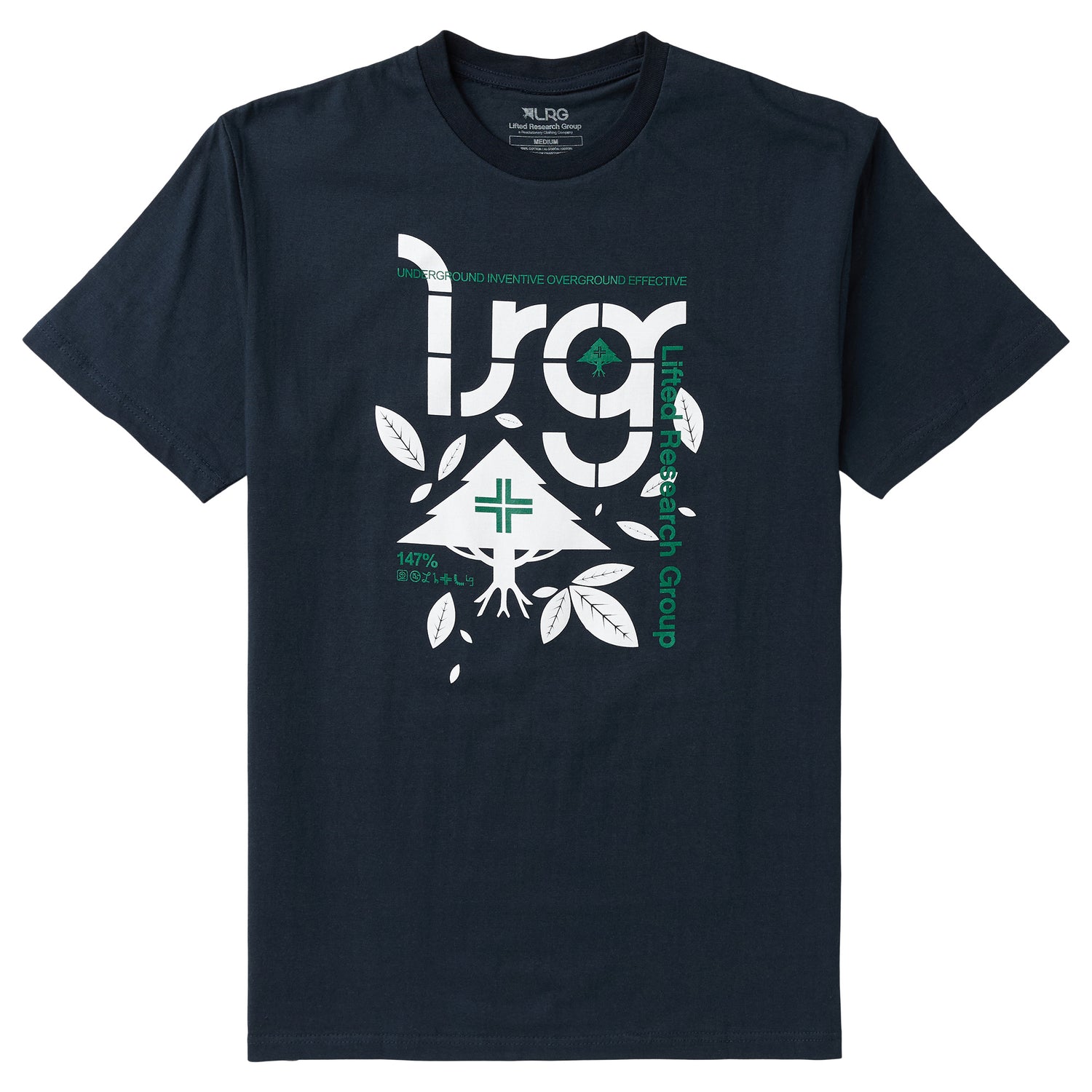 4700 CYCLE LEAVES TEE - NAVY