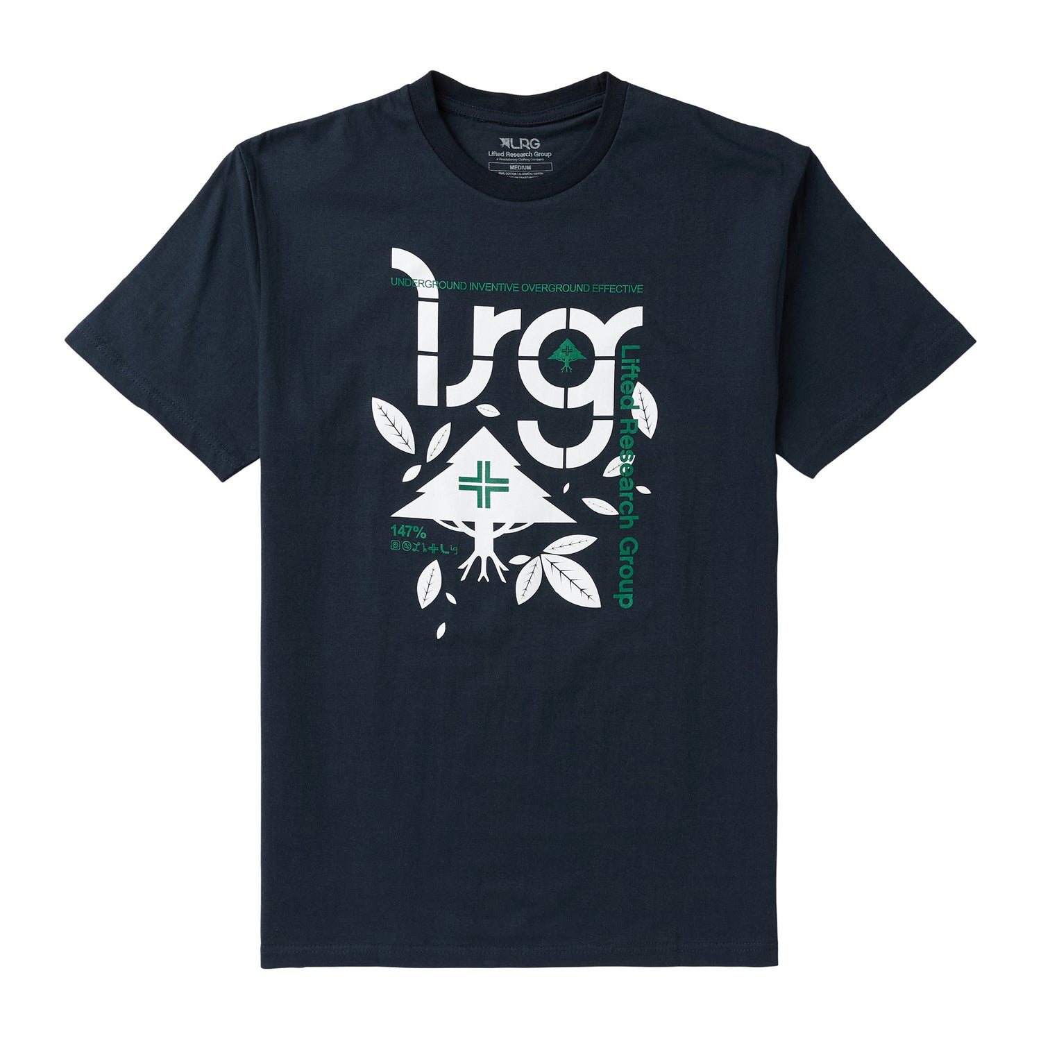 4700 CYCLE LEAVES TEE - NAVY