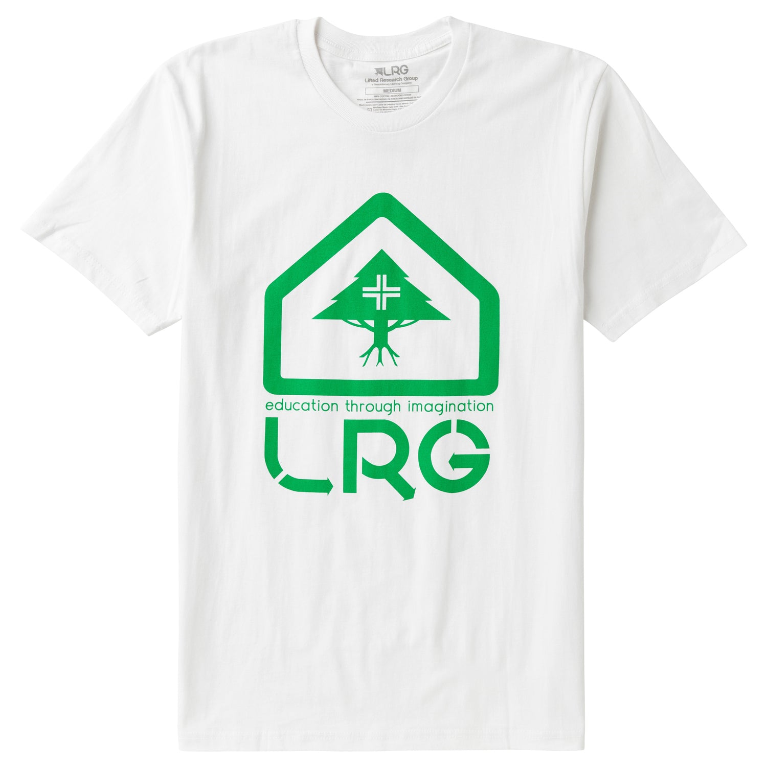 4700 LOGO BOX TREE TEE - WHITE