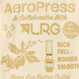 AEROPRESS X LRG LIFTED TEE - CREAM