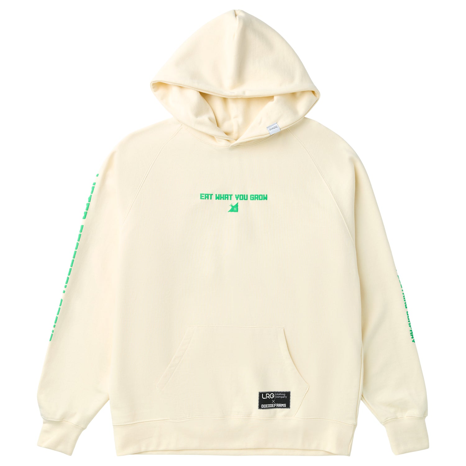 DOEDOE FARMS X LRG EAT WHAT YOU GROW HOODIE - OFF WHITE