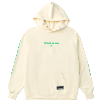 DOEDOE FARMS X LRG EAT WHAT YOU GROW HOODIE - OFF WHITE