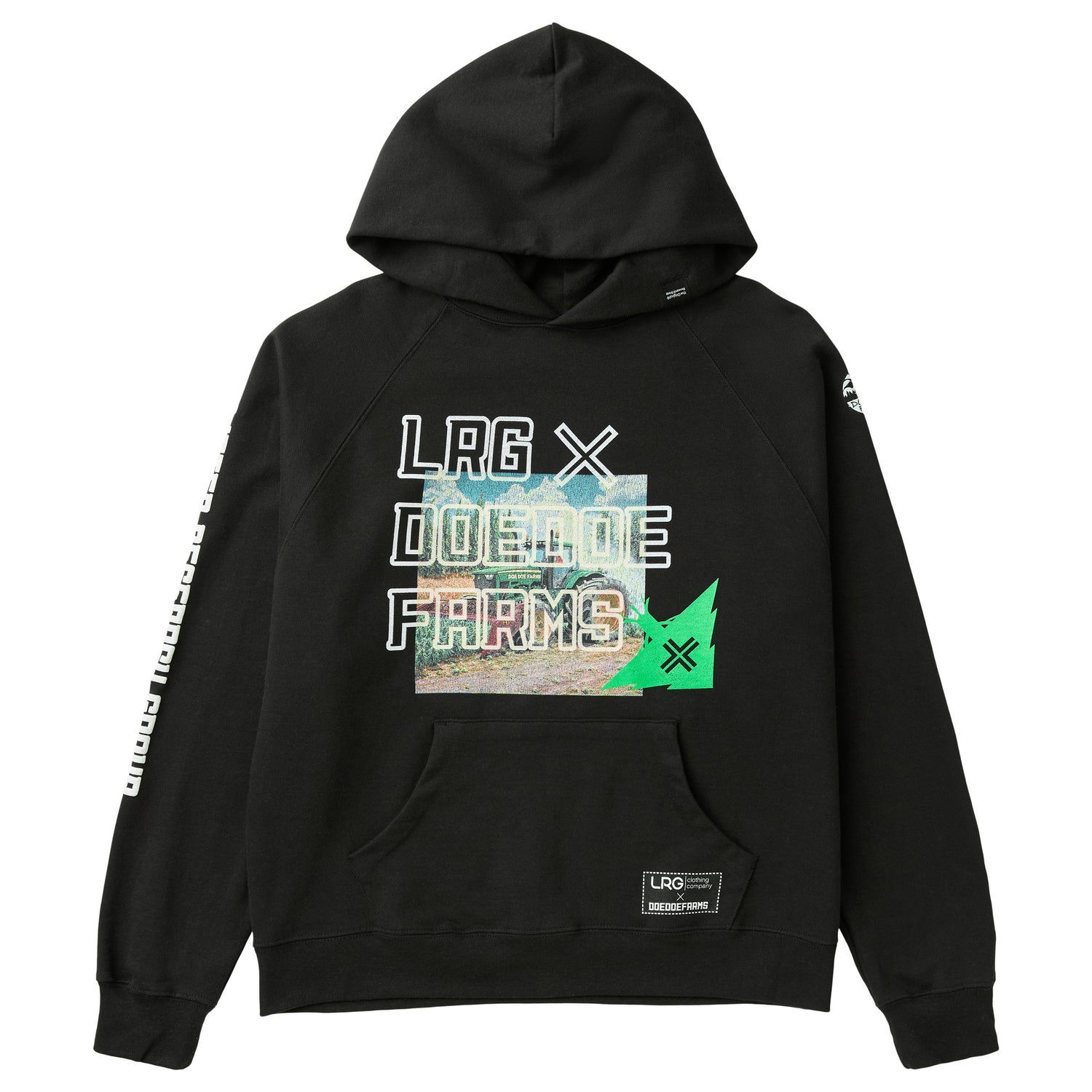 DOEDOE FARMS X LRG HOODIE - BLACK
