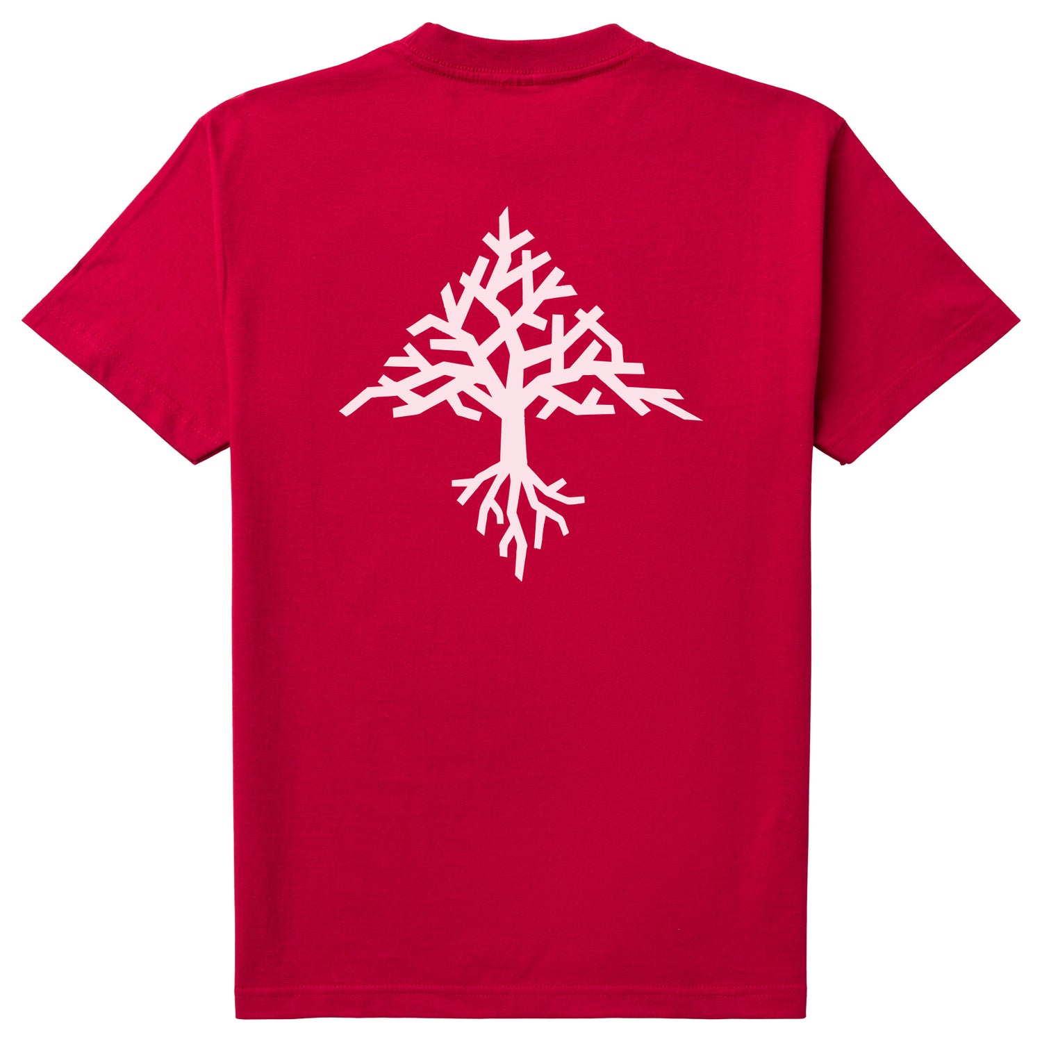 LEAFY L TEE - CARDINAL RED