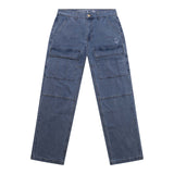 LINE FOR LINE DENIM CARGO PANT - BLUE WASH