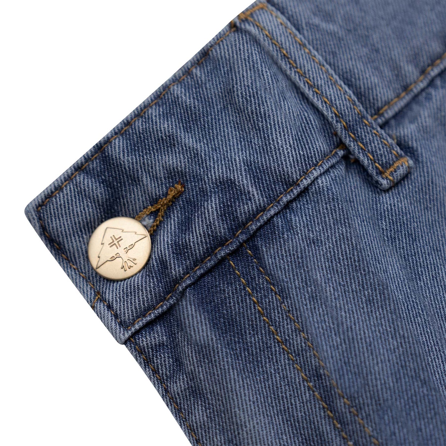 LINE FOR LINE DENIM CARGO PANT - BLUE WASH