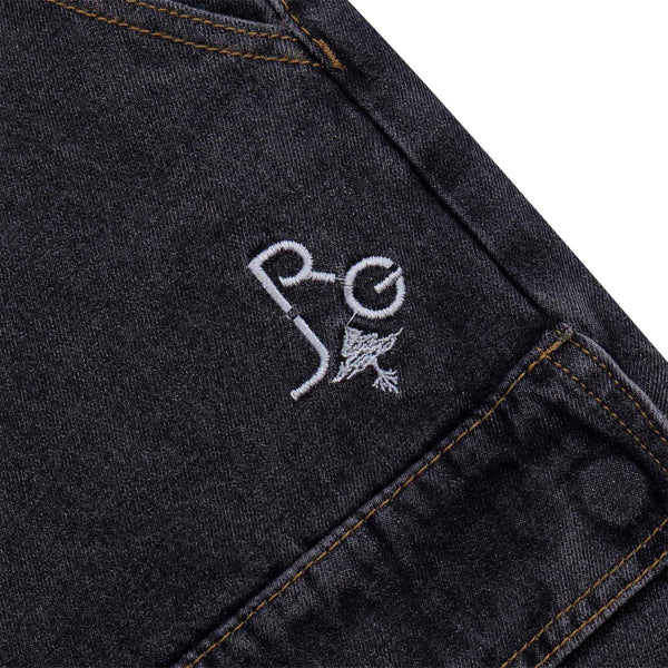 LINE FOR LINE DENIM CARGO PANT - CHARCOAL WASH