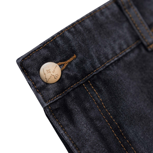 LINE FOR LINE DENIM CARGO PANT - CHARCOAL WASH