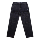LINE FOR LINE DENIM CARGO PANT - CHARCOAL WASH