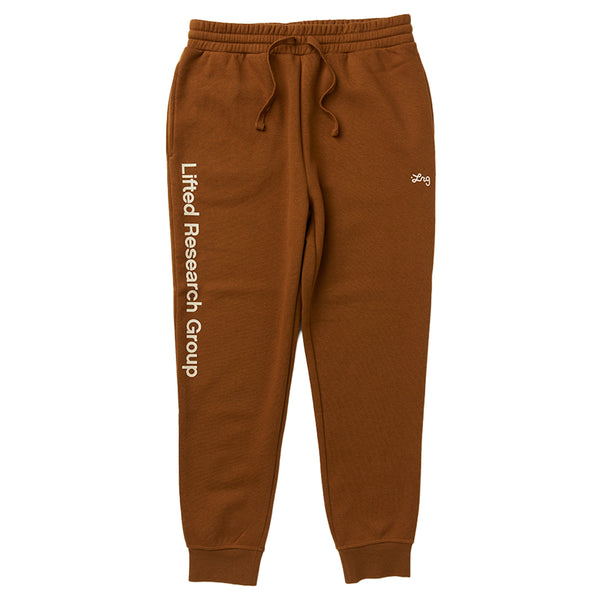 LIFTED SCRIPT JOGGER SWEATPANTS - MEDIUM BROWN
