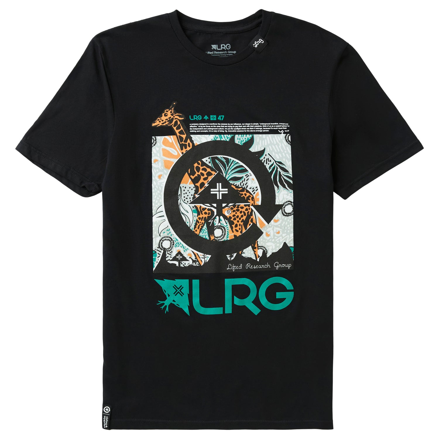 ONWARD G RAF TEE - BLACK