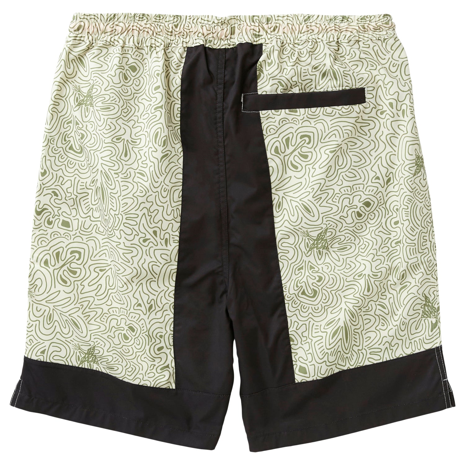 GROWING BRANCHES SHORTS - CREAM/BLACK