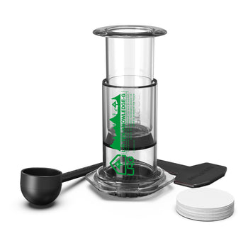 Limited Edition AeroPress Coffee Maker - Clear & Kelly in Collaboration With LRG