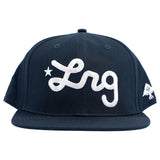 SCRIPT SNAPBACK HAT - BLACK