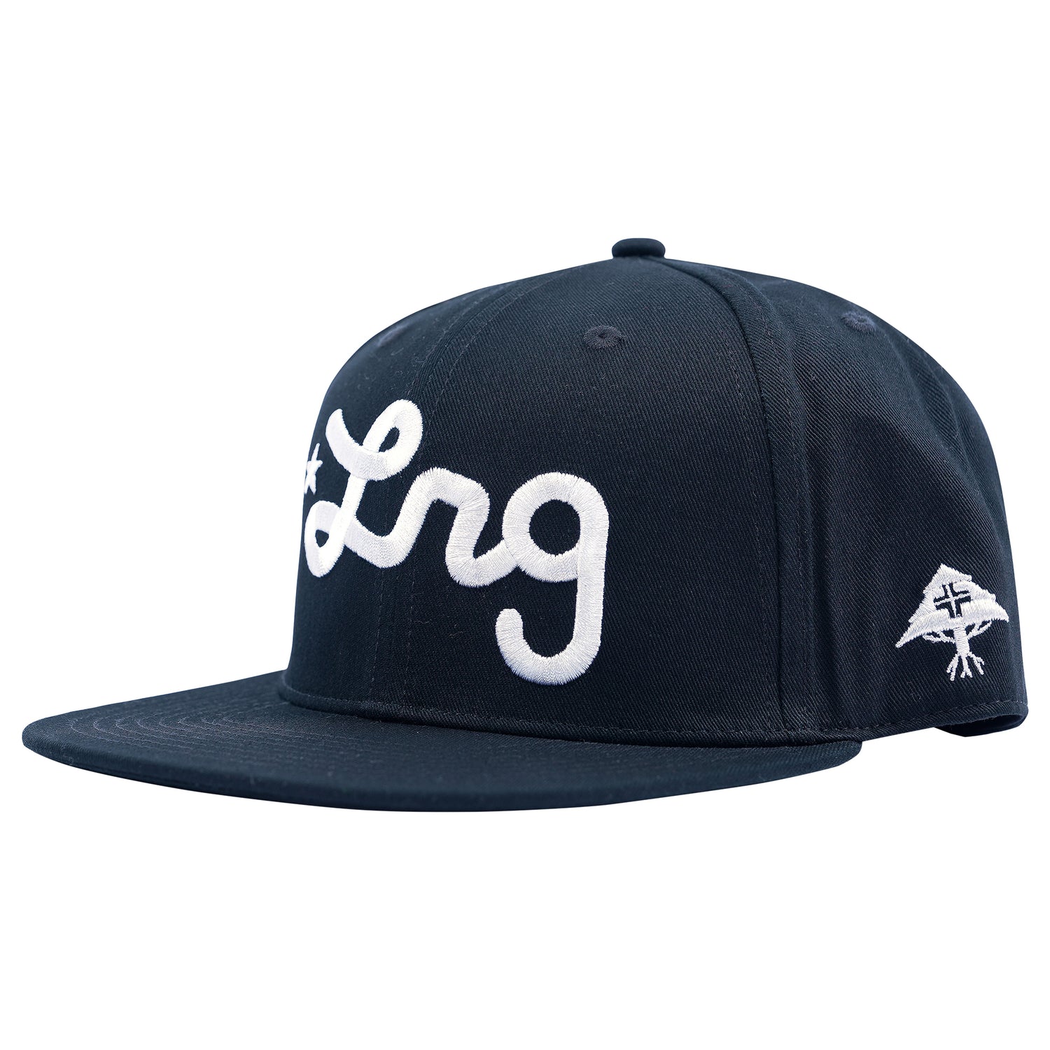SCRIPT SNAPBACK HAT - BLACK
