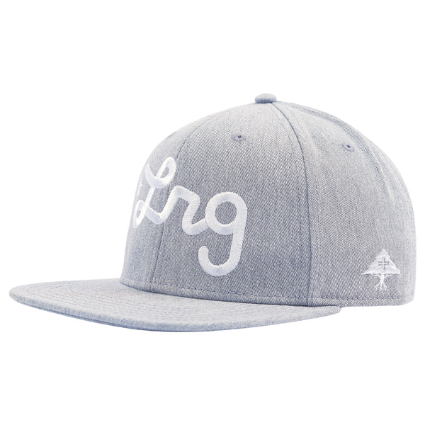 SCRIPT SNAPBACK - Grey/White