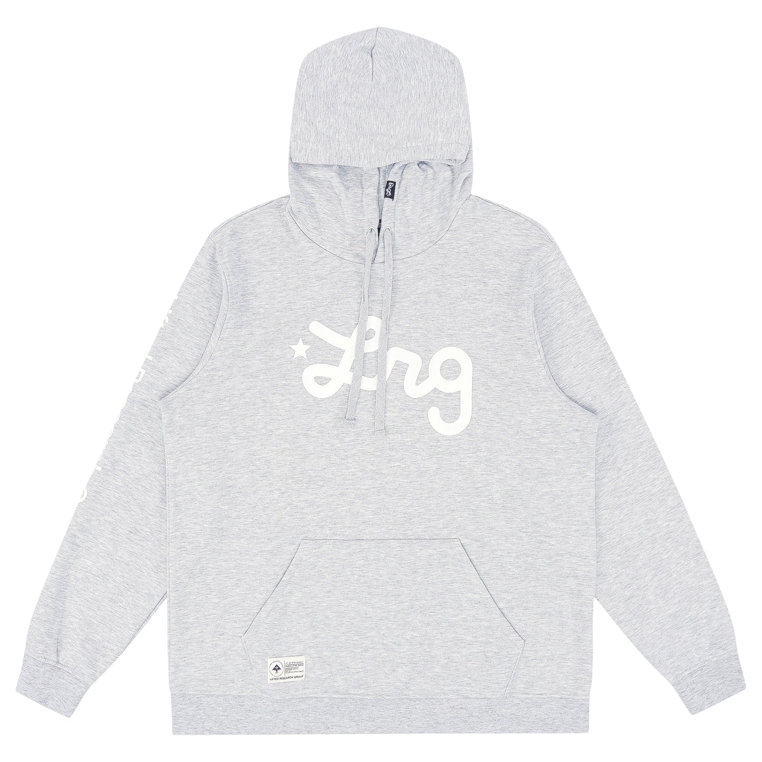 LIFTED SCRIPT Pullover Hoodie - Athletic Heather Grey