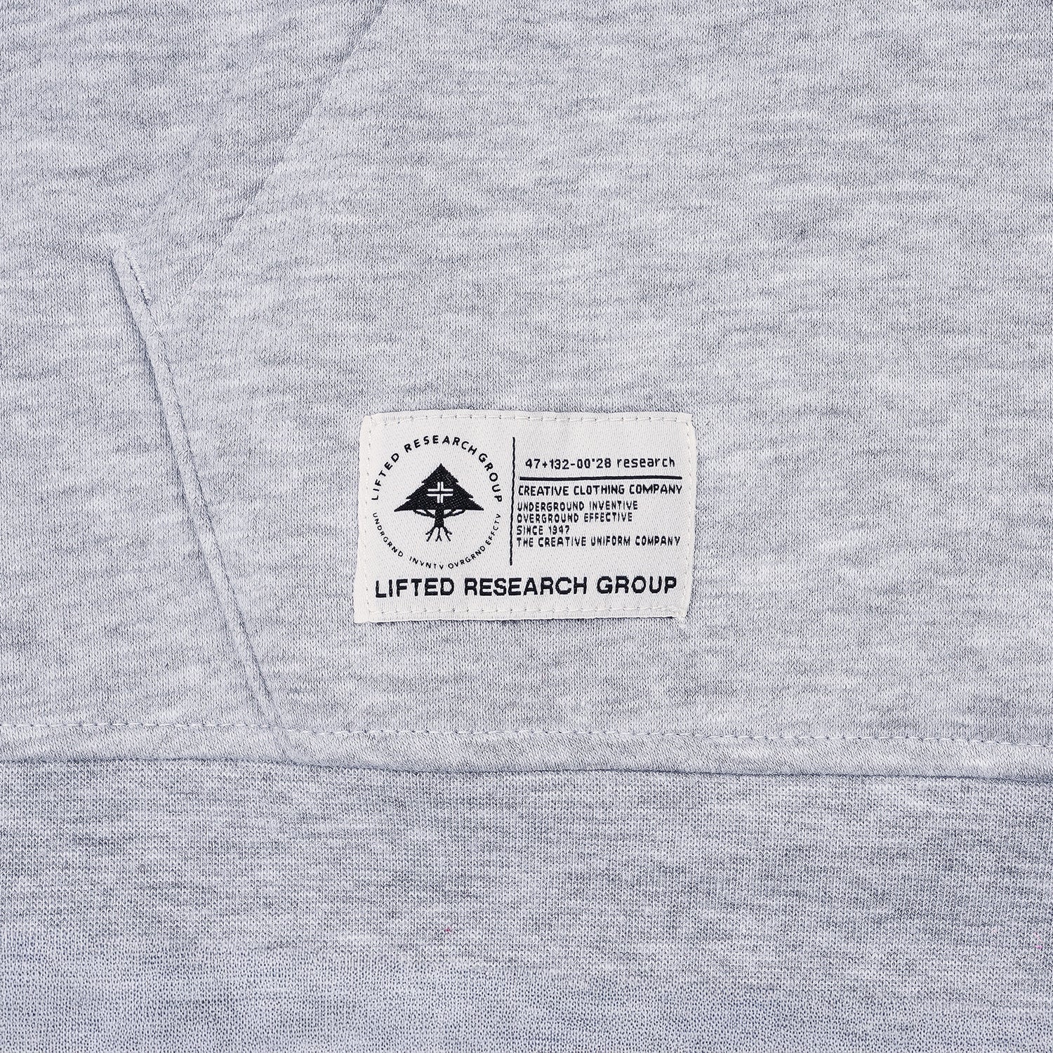LIFTED SCRIPT Pullover Hoodie - Athletic Heather Grey