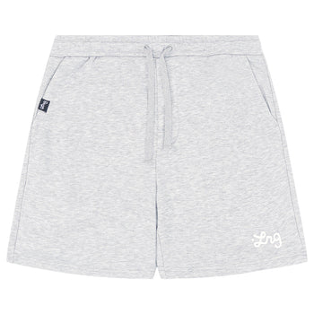 LIFTED SCRIPT SHORT - Athletic Heather Grey