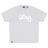 Lifted Script Tee HO25 - Athletic Heather Grey