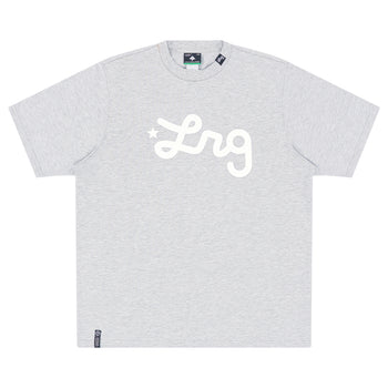 Lifted Script Tee HO25 - Athletic Heather Grey