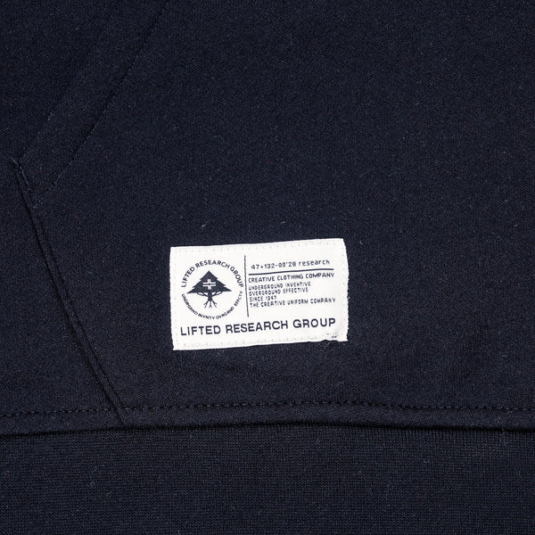 Lifted Script Pullover Hoodie - Black/Red