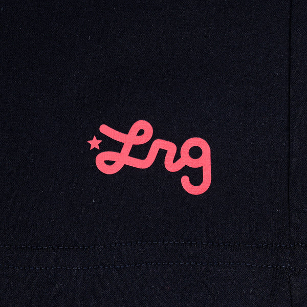 LIFTED SCRIPT SHORT - Black/Red